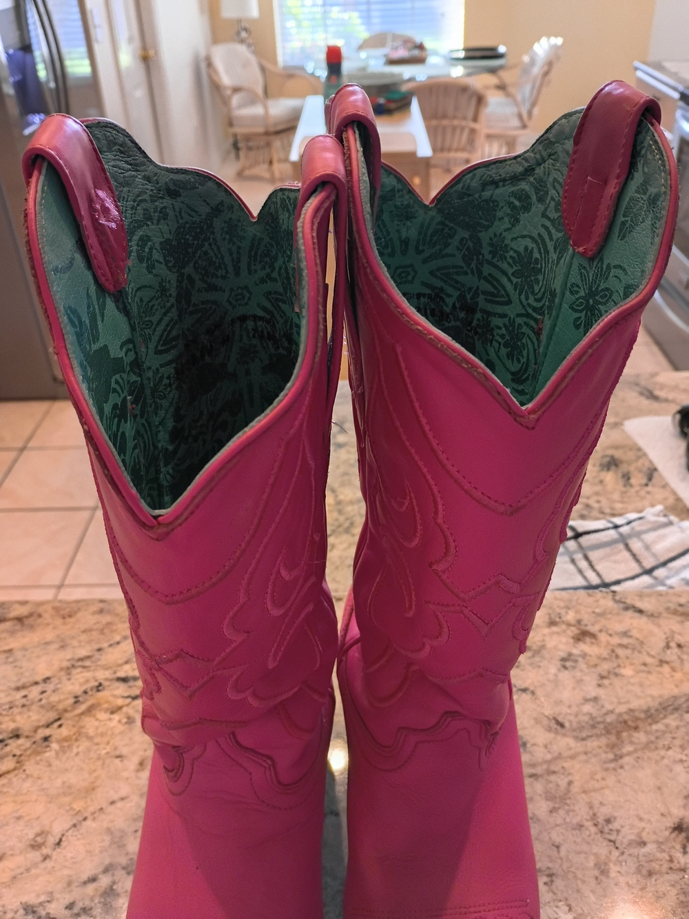 Corral Hot Pink Western Cowboy Boots Worn Once 10 Gorgeous! - Picture 8 of 16